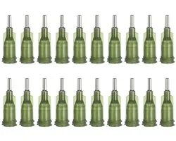 Aiguilles de dosage à pointe émoussée 14G - 20 pièces 1/4 pouce Canule de distribution de liquide industriel avec Luer-Lock pour le remplissage d'encre et de colle