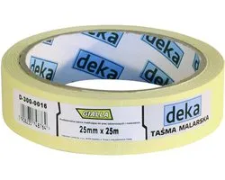 Solid Gialla Serie - Maskeringstape - 25mm x 25m - Handverscheurbaar - Gele Papieren Drager