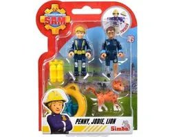 Brandweerman Sam Speelfiguren - Penny, Jodie en Lion