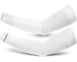 Travelhawk Arm Sleeve - Manche - Manchettes - Manchettes de Cyclisme - Protection solaire - 2 pièces - Wit - Taille L