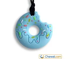 Bijtketting | Donut Happy Sprinkles | Blauw | Chewel ®