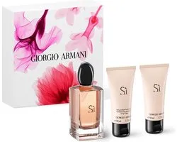 Giorgio Armani Si For Her Spray EDP 100 ml + Lotion pour le corps 50 ml + Gel Shower 50 ml