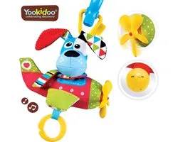 Yookidoo Poussette Cintre Avion Musical Chien 25 Cm