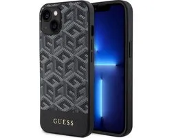 Guess G-Cube Back Case (MagSafe Compatible) - Geschikt voor Apple iPhone 14 Plus (6.7") - Zwart