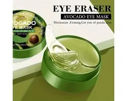Patchs pour les yeux à l'avocat – Masques hydratants pour les yeux à l'avocat et au collagène – 60 patchs hydrogel pour les yeux