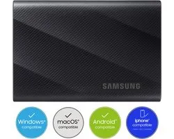 Samsung Portable T9 - Externe SSD - USB 3.2 Gen 2x2 USB-C - SSD - 1TB