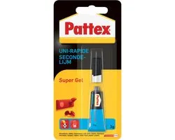 Secondenlijm pattex super gel 3gr | 12 stuks