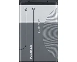 Nokia, Batterij Geschikt voor Nokia type BL-5C origineel bl-5c, Zwart