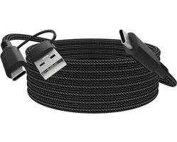 SnelShoppen - USB Type C Oplaadkabel voor Elgato HD60 S, 4K60 S+, Wave Neo, Facecam MK.2, Stream Deck XL - Snelle Dataoverdracht en Opladen met USB A