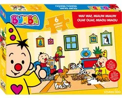 Studio 100 Bumba - Puzzel - 6 st - Waf waf, miauw miauw - FSC MIX