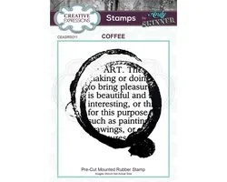 Expressions créatives • Tampon en caoutchouc prédécoupé Andy Skinner Coffee Art 6.79x6.03 cm