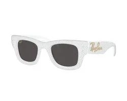 Ray Ban - Wayfarer Puffer - White Strass Pave - Dark Grey