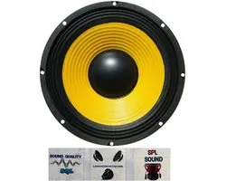 Luidspreker Woofer - Midden Laag - Home Disco Geluid - Gele Cellulose Kegel - 30 cm 12 Inch - Geel