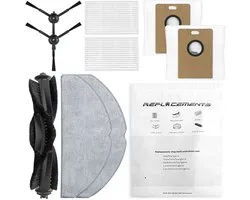 Kit de pièces Replacements pour TP-Link Tapo RV30 Max Plus & RV20 Max Plus – Brosse principale, Brosses latérales, Filtres HEPA, Patins de serpillère & sacs à poussière (9 pièces)