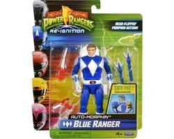Playmates Mighty Morphin Power Rangers Action Figure Auto-Morphin Blue Ranger 12 cm Action Figuur
