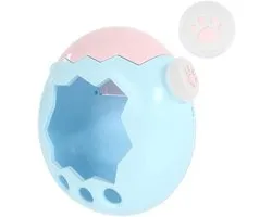 Beschermhoes van PC voor Tamagotchi Paradise, schokbestendig en krasbestendig, transparant ontwerp met gekleurde look, compact, 10 x 10 x 5 cm, volledige toegang tot knoppen (blauw)
