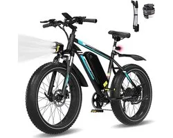 Vélo électrique Hitway BK8S - Vélo électrique City Commuter 26 pouces avec batterie au lithium amovible - Vélo électrique avec moteur 250 W - Vélo pour femme - IP54 étanche - Avec sac de vélo