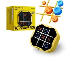 GiiKER - Tic Tac Toe Bolt Game - 3-in-1 Puzzelgameconsole - Geel