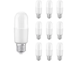 Ledvance LED Classic Stick Lamp E27 - 8.5W 806lm 4000K 230V - Mat Glas - Ø37mm - LED Staaflamp - Geschikt voor Keuken, Kantoor & Werkverlichting - 10 stuks