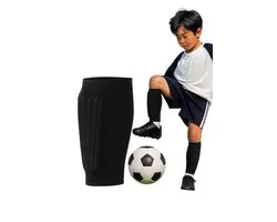Scheenbeschermers - Kind - Scheenbeschermer houder - Antislip scheenbeschermerhouder – Voetbal – Lichtgewicht - Shin pad sleeve - Shin guard - steunhouders - Zwart - LOUZIR