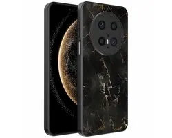 Convient pour Huawei Mate 70 Pro / 70 Pro Plus Coque de téléphone avec impression marbre - Étui de protection en TPU design marbre noir - Noir - Smartphonica convient pour Huawei Mate 70 Pro;Huawei Mate 70 Pro Plus