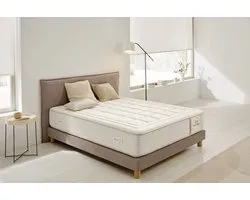 Eco Nature Memory Foam Matras - 135 x 190 cm - Beige - Medium en Hoge Stevigheid - Duurzaam en Ergonomisch - 27 cm Dikte