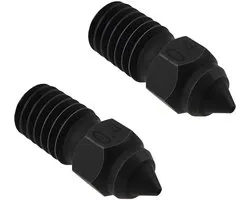 Dailygoods- Sproeiers 2x 0,4 mm - Gehard Staal - Compatibel met Creality Ender 3 V3 SE/Ender 7/Ender 5 S1 - Nauwkeurig Afdrukken - Eenvoudig te Vervangen - 3D-printer Mondstuk