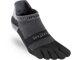 INJINJI | Run Midweight No-Show Black/Gray (Maat - S) | Teensokken