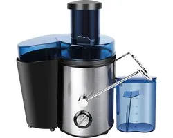 Centrifugeuse pour la maison - 2 vitesses, boîtier en acier inoxydable, réservoir de jus de 500 ml - Adaptée à divers types de fruits et légumes
