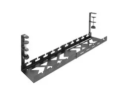 Goulotte de câbles réglable ACT pour sous un bureau, montage via système de serrage, 43-72cm AC8379