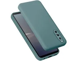 Étui Cadorabo compatible avec Sony Xperia 10 V en VERT LIQUIDE - Étui de protection en silicone TPU souple
