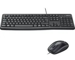 Logitech Desktop MK120 clavier Souris incluse USB QWERTY Noir