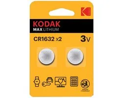 KODAK Lithium Knoopcel CR1632 2-pack
