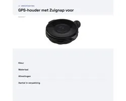 Support GPS avec ventouse - Fixation pour TomTom GO Live 800 - Compatible avec Via 100/110/120/125/130/135/1400/1405/1435/1500/1535/1600 - Base plate sans anneau - Matériau PC+TPU - Fixation GPS