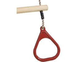 KBT - Trapeze hout met kunststof ringen - Rood
