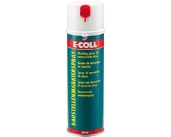 Bouwterrein-markeerspray spuitbus 500ml wit E-COLL
