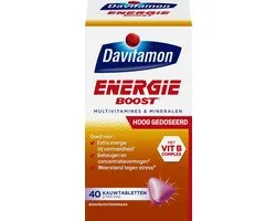 Davitamon Energie Boost Forte - multivitamine - bosvruchten - 40 tabletten