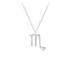 zilveren sterrenbeeld ketting schorpioen | zodiac sign scorpio ketting dames | Zilverana | sieraden vrouw | Sterling 925 Silver