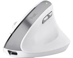 Trust Bayo II - Ergonomische Muis - Verticaal - Draadloos - Wit
