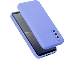 Étui Cadorabo compatible avec Sony Xperia 10 V en LIQUID LIGHT PURPLE - Étui de protection en silicone TPU souple