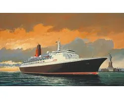Revell Modelbouwpakket Schepen - 05806 RMS Queen Elizabeth 2 - Oceaan Passagiersschip Plastic - 1:1200 - Modelbouw