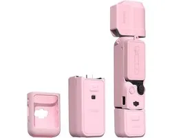 Housse de protection en silicone pour DJI OSMO Pocket 3, protection d'objectif, résistante aux rayures et compatible avec les accessoires Creator Combo (Rose)