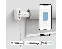 Motionblinds Upgrade Kit - Slimme Rolgordijnen - Universele gordijnmotor - Elektrisch Rolgordijn - Automatisch rolgordijn - Bluetooth - Wit