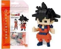 Bandai - Nanoblock - Son Goku - Dragon Ball Z - Mini Brick figuur - Bouwset - Pixel Goku Manga figuur Bouwpakket - NBDB001