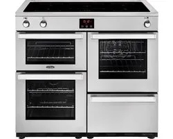 Belling Cookcentre 100 Ei Cuisinière Plaque avec zone à induction Acier inoxydable