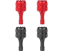 Lasuroa 4 stuks Drone-controller-sticks, mini stuurknuppel drone joystick compatibel afstandsbediening bedieningskoppeling met DJI Mini 3 Pro DJI RC Smart Controller-accessoires (rood zwart)