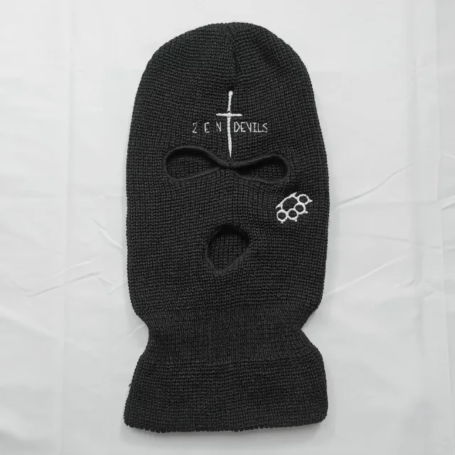 Zen Devils - Stab'n'Punch Balaclava black Tactical Techwear Military Embroidered