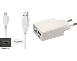 OneOne 2A lader + 0,5m extra sterke Micro USB kabel. TUV / GS 100% veilig. Oplader adapter past op Xiaomi P5 Quad, P6 Lite, P6 Pro, P7 Pro, P8 Energy, P8 Pro, P9 Energy, P9 Energy Lite, P9 Energy Mini, Redmi 9A, 9C, 9i, Poco C3