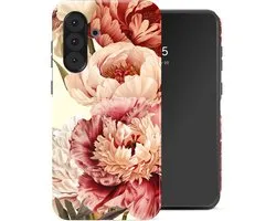 Etui Selencia - Convient pour Samsung Galaxy A36 / A56 (5G) - Coque arrière - Vintage Peony