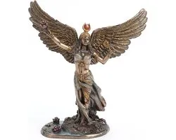 Veronese Design - Egyptische Godin Isis - Gebronsd beeld - Zeer gedetailleerd en mooi - (hxbxd) ca. 29cm x 27cm x 12cm
